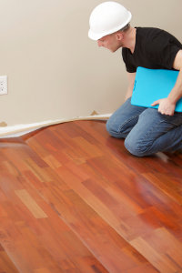 buckled wooden floor